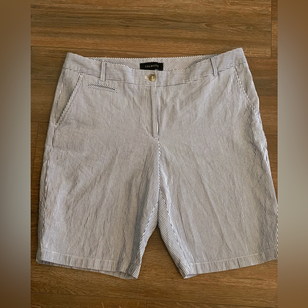 Talbots Seersucker Bermuda Short